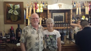 Our first wine-tasting of the trip.